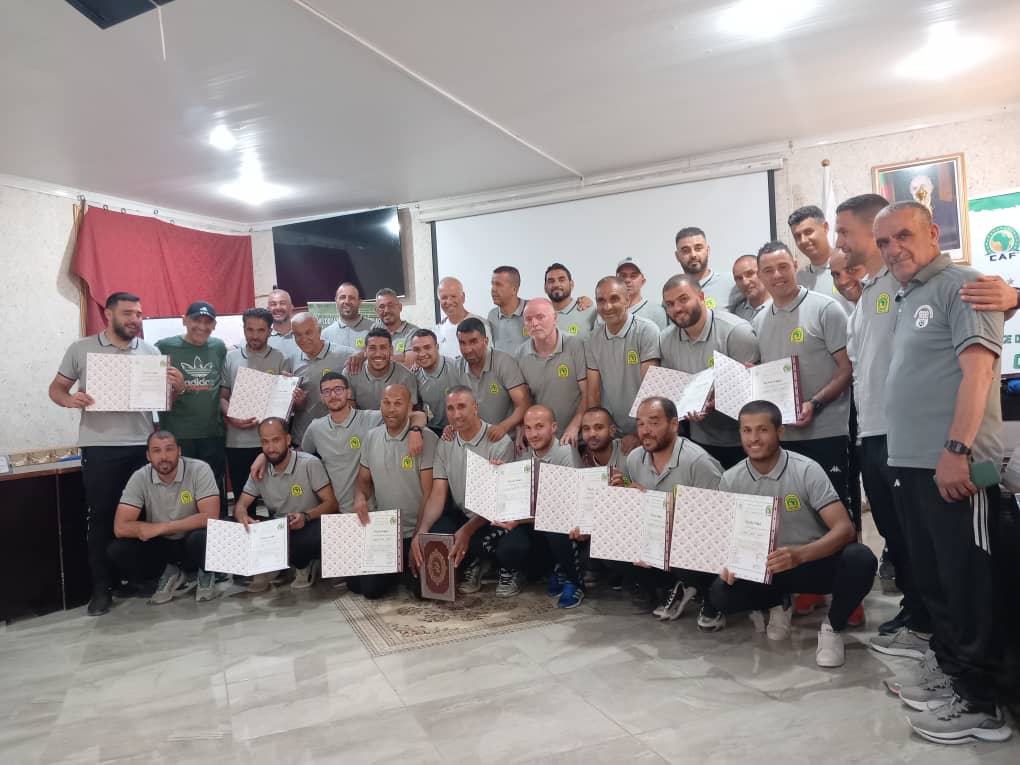 اختتام التربص التكويني للمدربين للحصول عى رخصة كاف -ج- التجمع الأول من 25 إلى 29 ماي 2024